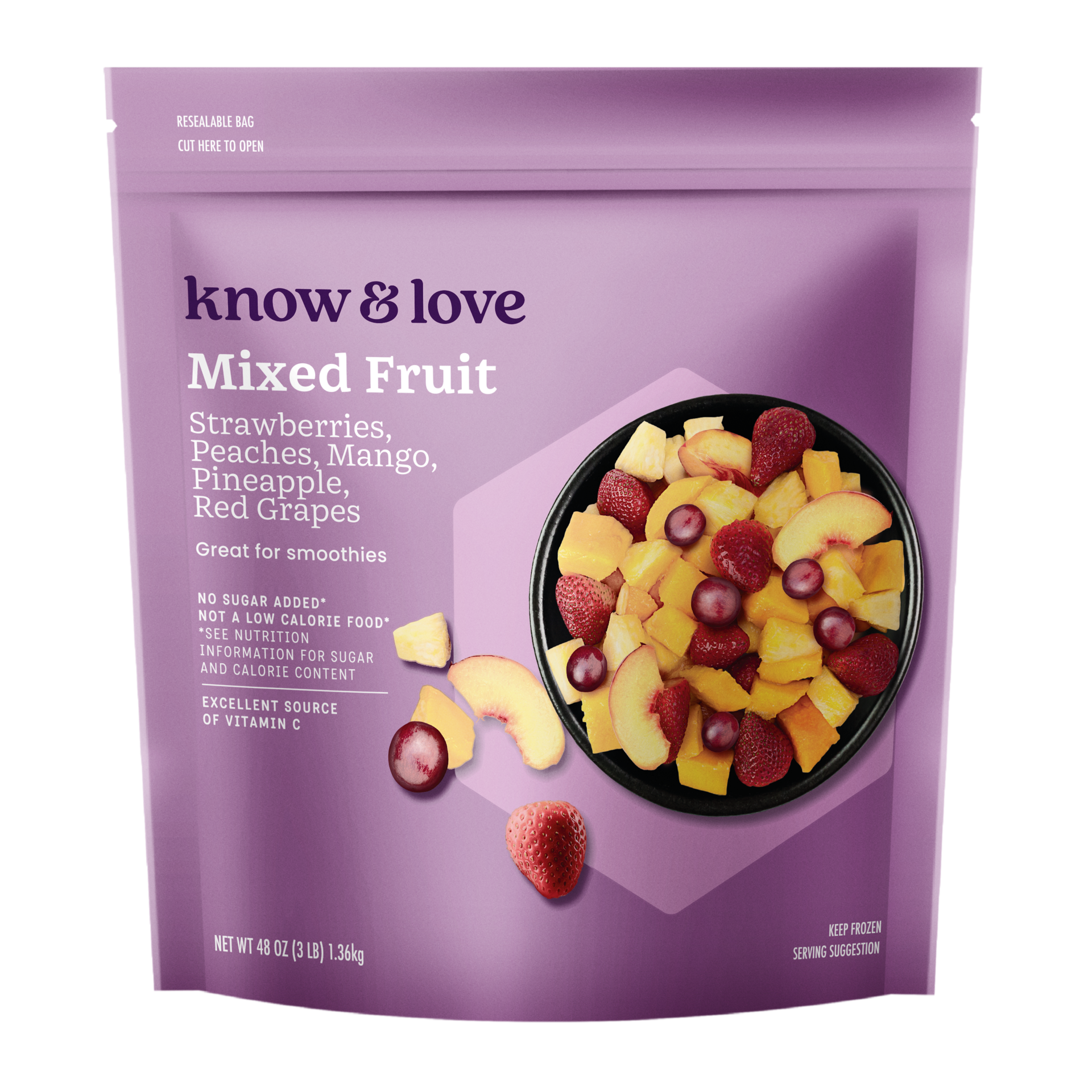 slide 1 of 1, Know & Love Mixed Fruit Frozen Fruit 48 Ounces, 48 oz