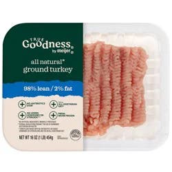 True Goodness 98/2 Ground Turkey NAE 16 oz