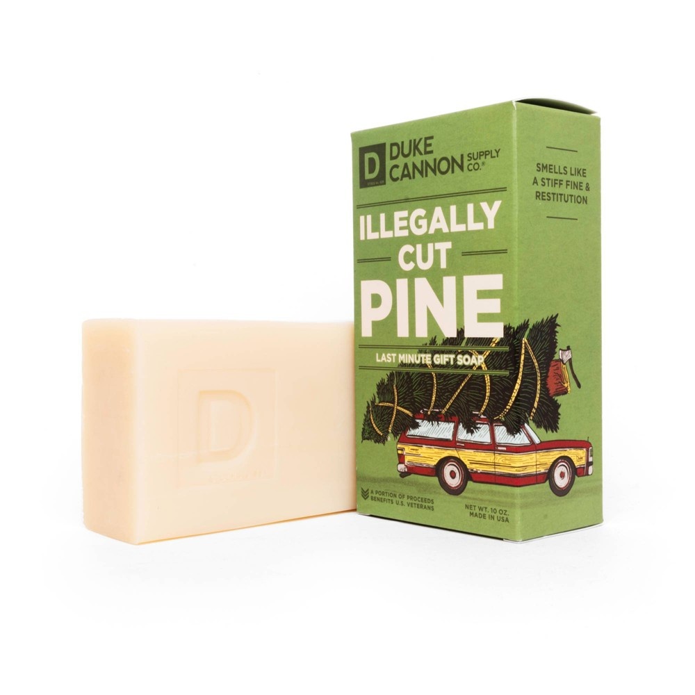 slide 4 of 4, Duke Cannon Illegally Cut Pine Bar Soap, 10 oz
