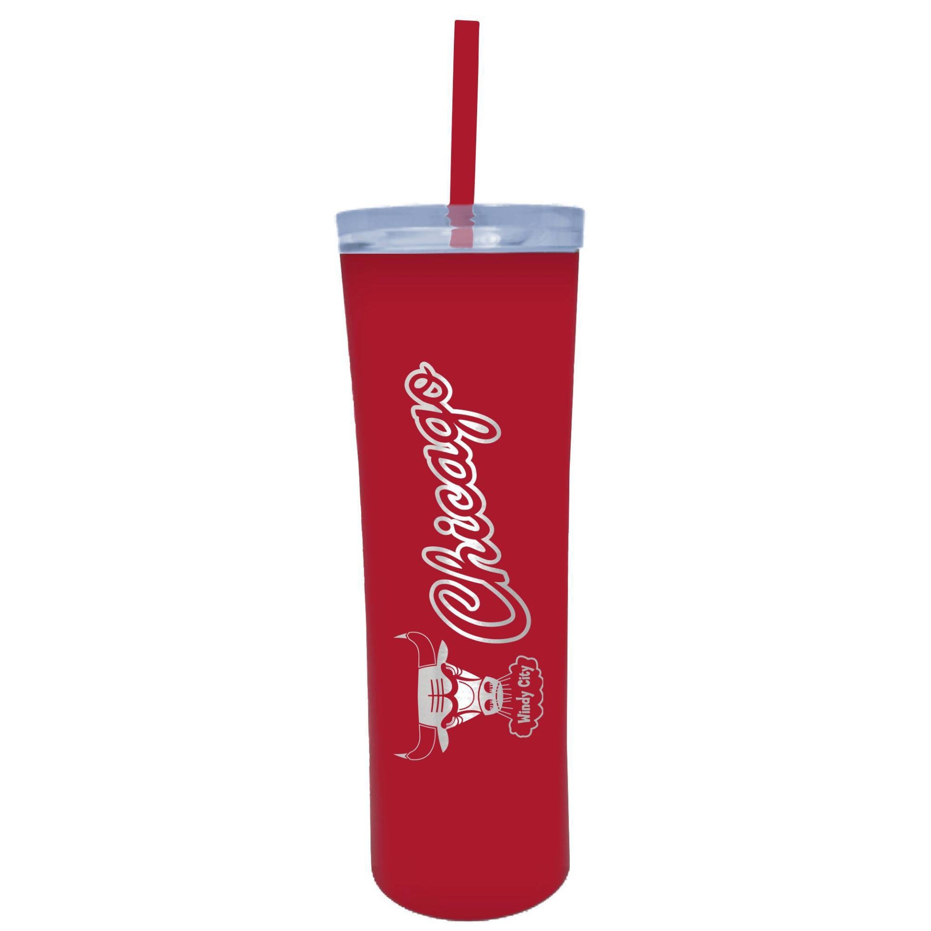 slide 1 of 1, NBA Chicago Bulls Skinny Tumbler, 18 oz