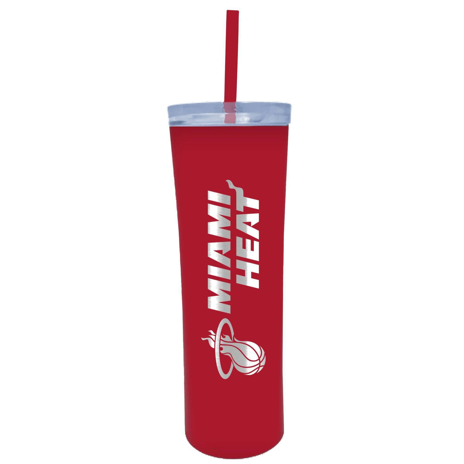 slide 1 of 1, NBA Miami Heat Skinny Tumbler, 18 oz