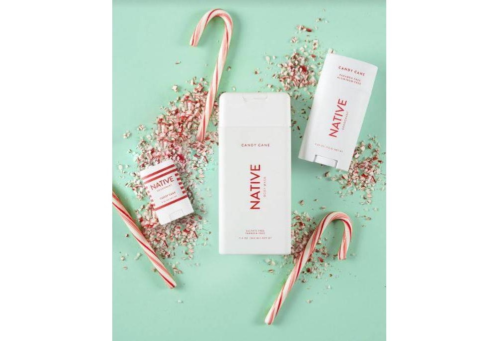 slide 2 of 5, Native Limited Holiday Candy Cane Body Wash, 3 oz