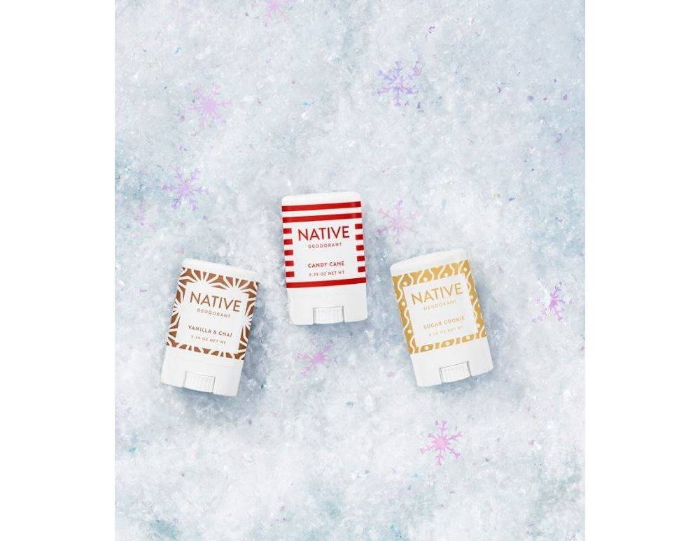 Native Limited Edition Holiday Candy Cane Mini Deodorant - Trial