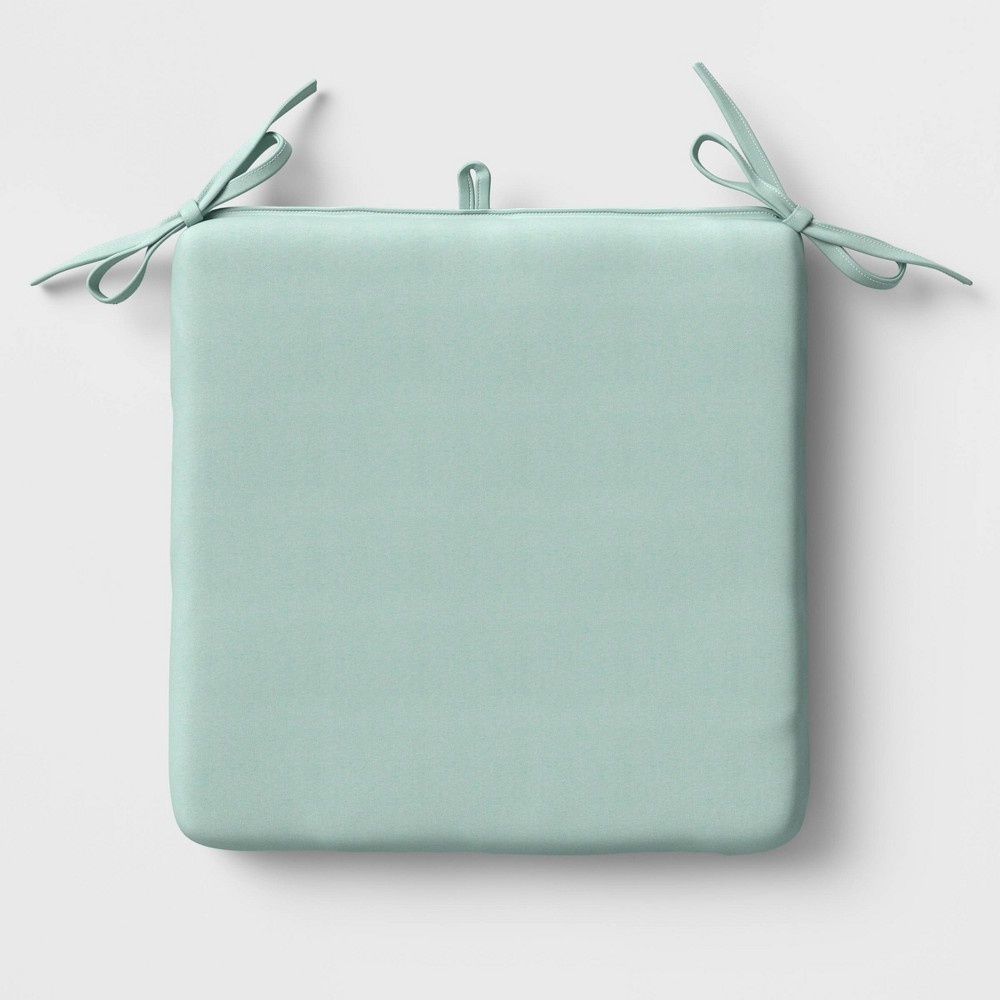 slide 2 of 3, 16" x 16" Outdoor Seat Cushion Mint - Room Essentials, 1 ct