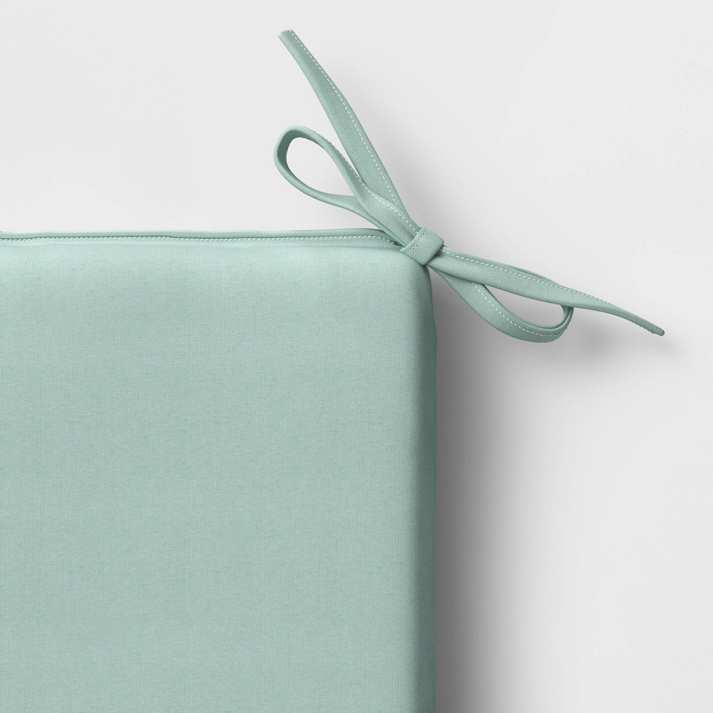 slide 3 of 3, 16" x 16" Outdoor Seat Cushion Mint - Room Essentials, 1 ct