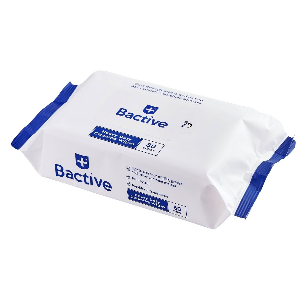 slide 3 of 7, Zuru Bactive Heavy Duty Cleansing Wipes, 80 ct