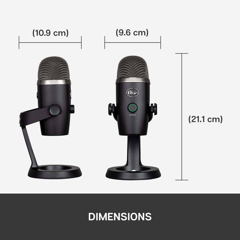 slide 10 of 10, Blue Microphones Blue Yeti Nano Premium USB Microphone - Black, 1 ct