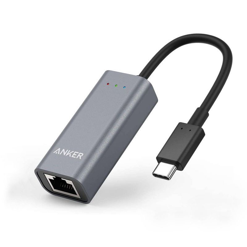 slide 1 of 7, Anker USB C to Ethernet Adapter, Portable 1-Gigabit Network Hub, 1 ct