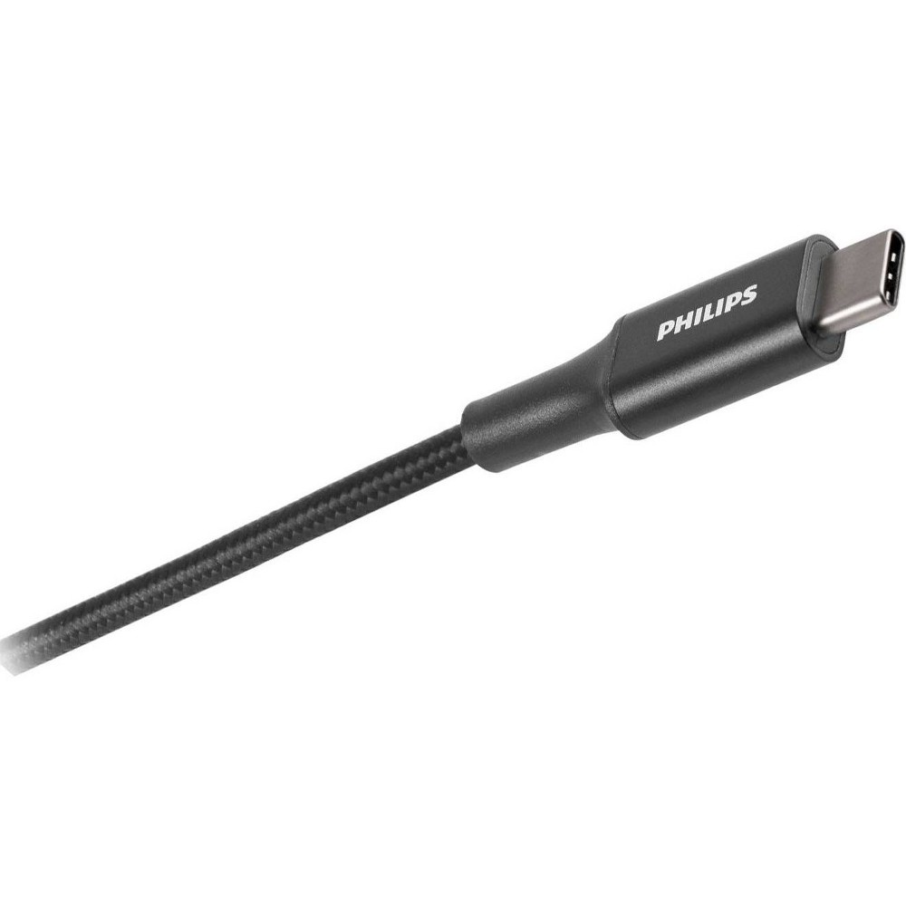 slide 3 of 6, Philips Elite USB-C to USB-C Cable, 6', Braided, 1 ct