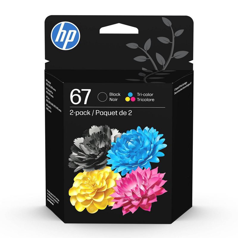 slide 1 of 16, HP Inc. HP 67 Tri-color/Black Ink Combo Pack, 1 ct