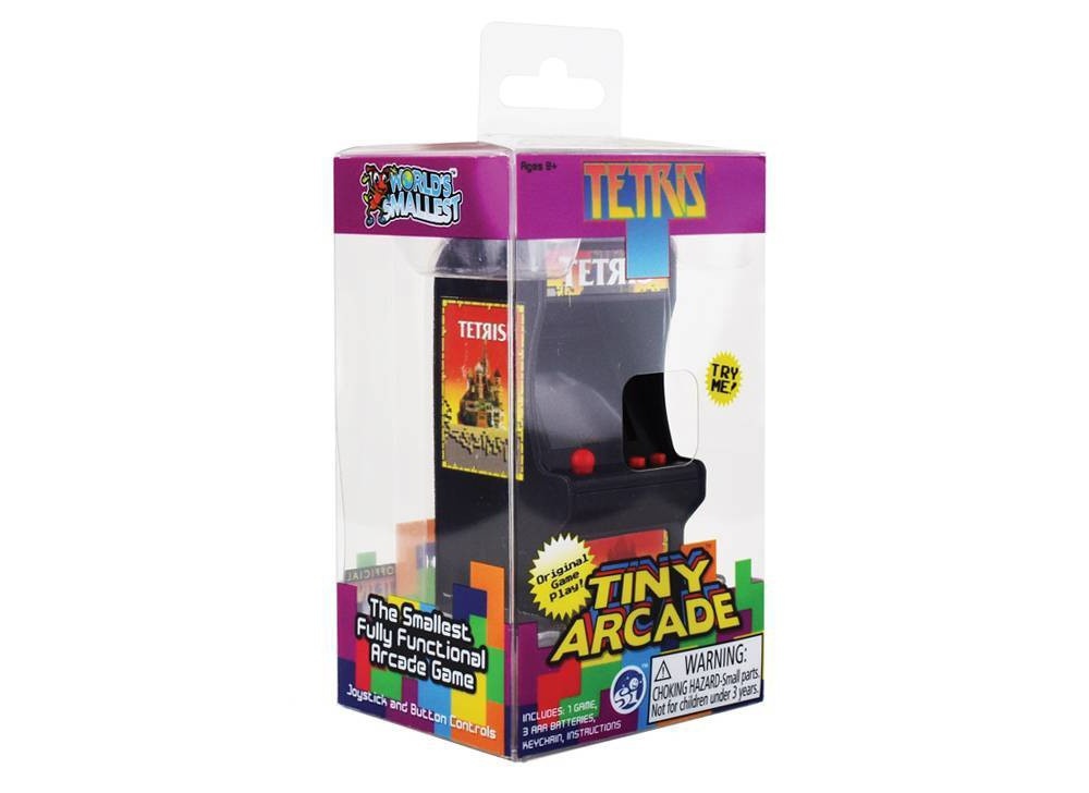 slide 2 of 6, World's Smallest Tiny Arcade Tetris, 1 ct