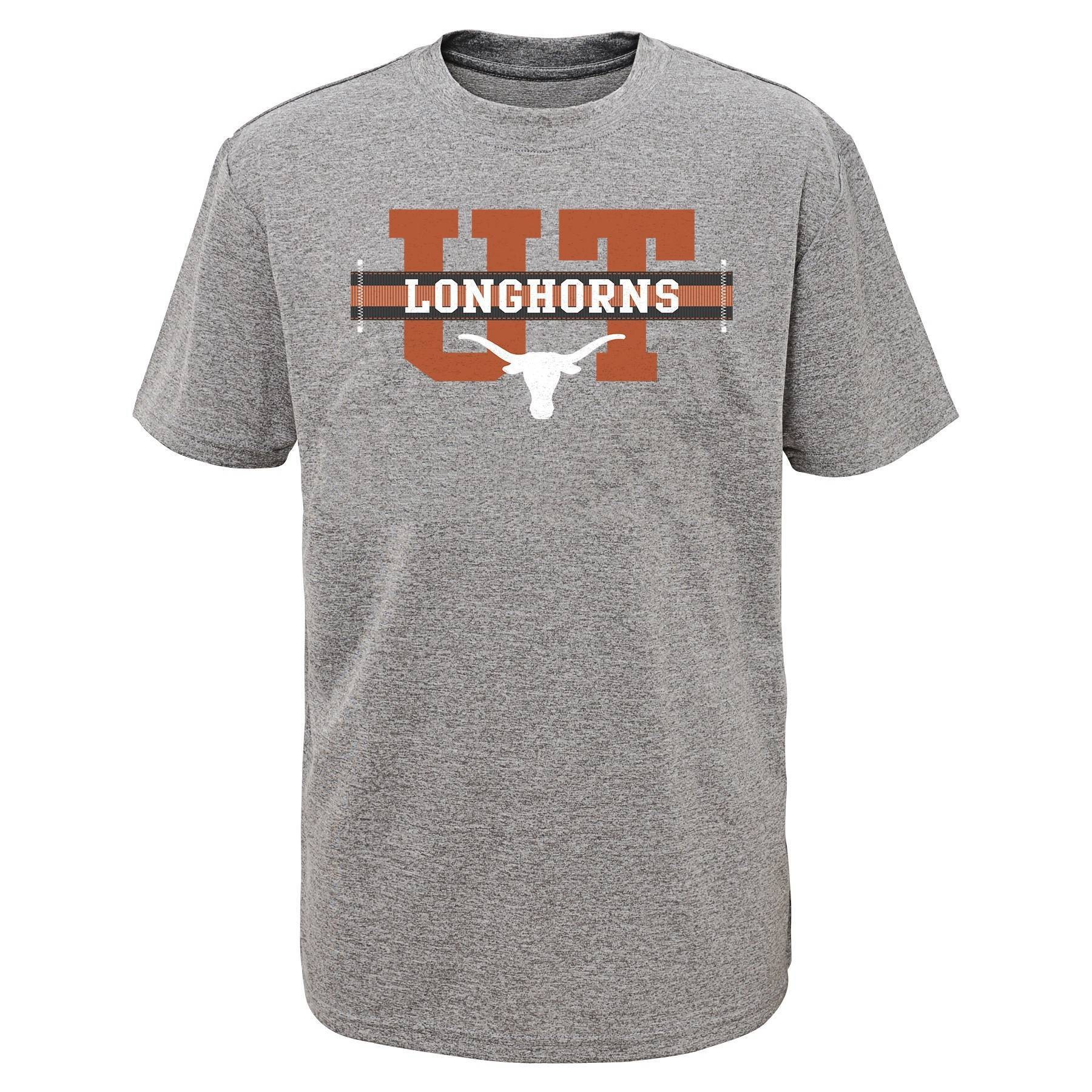 slide 1 of 1, NCAA Texas Longhorns Boys' Short Sleeve Gray T-Shirt - XL, 1 ct