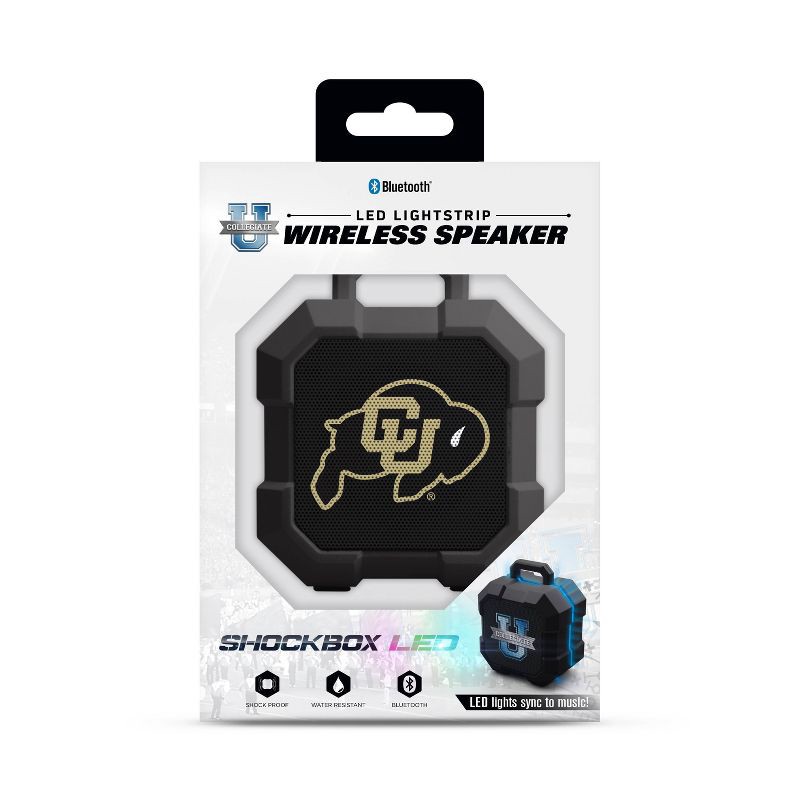 slide 2 of 3, NCAA Colorado Buffaloes LED ShockBox Bluetooth Speaker, 1 ct