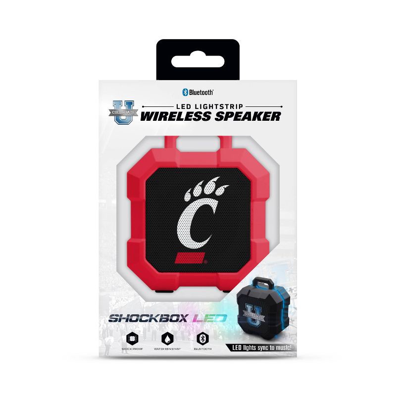 slide 2 of 3, NCAA Cincinnati Bearcats LED ShockBox Bluetooth Speaker, 1 ct