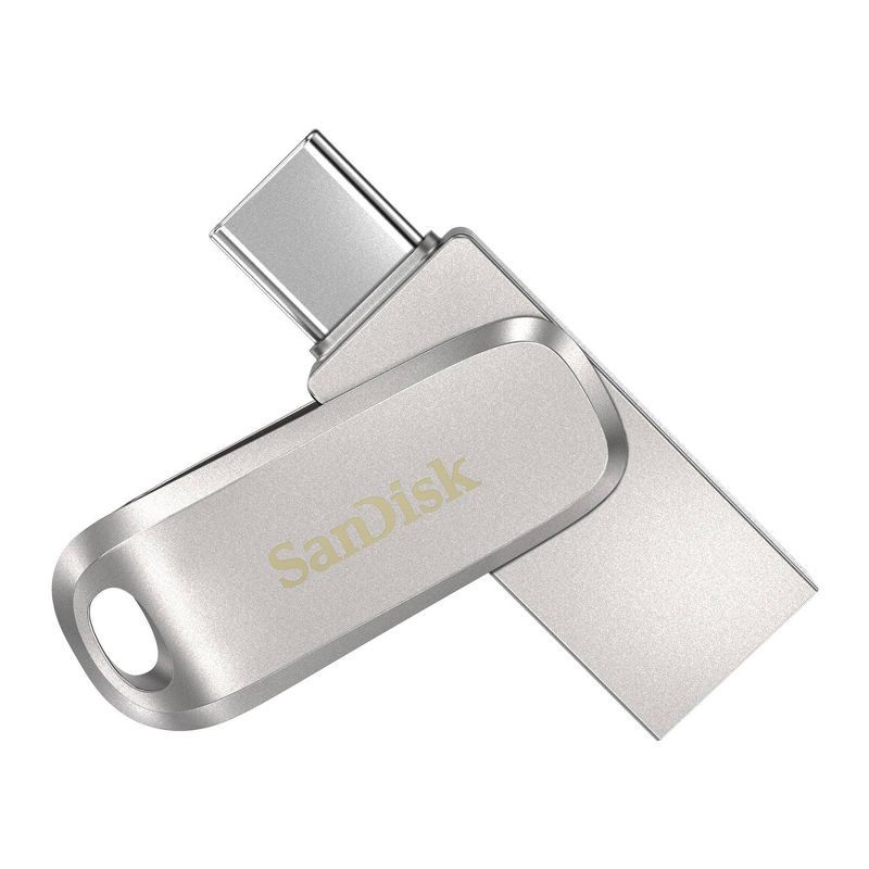 slide 2 of 12, SanDisk Ultra Dual Drive Luxe USB Type-C 128GB Flash Drive, 1 ct