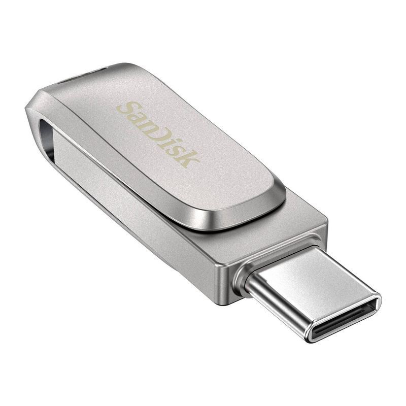 slide 3 of 12, SanDisk Ultra Dual Drive Luxe USB Type-C 128GB Flash Drive, 1 ct