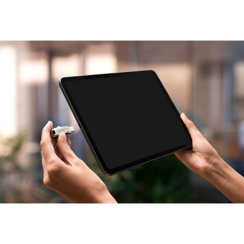 slide 11 of 12, SanDisk Ultra Dual Drive Luxe USB Type-C 128GB Flash Drive, 1 ct