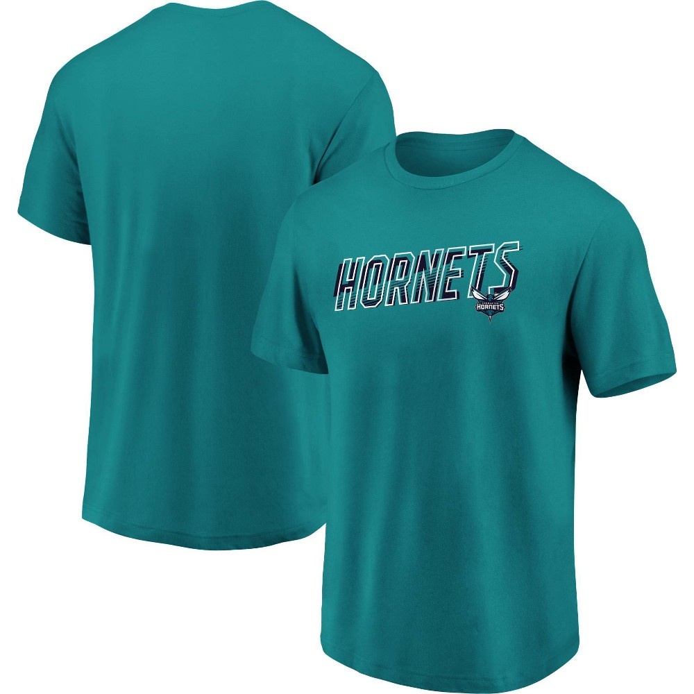 slide 3 of 3, NBA Charlotte Hornets Men's Bi-blend Short Sleeve T-Shirt - XL, 1 ct