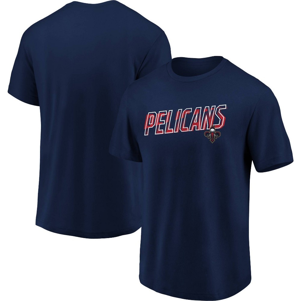 slide 3 of 3, NBA New Orleans Pelicans Men's Bi-blend Short Sleeve T-Shirt - XL, 1 ct