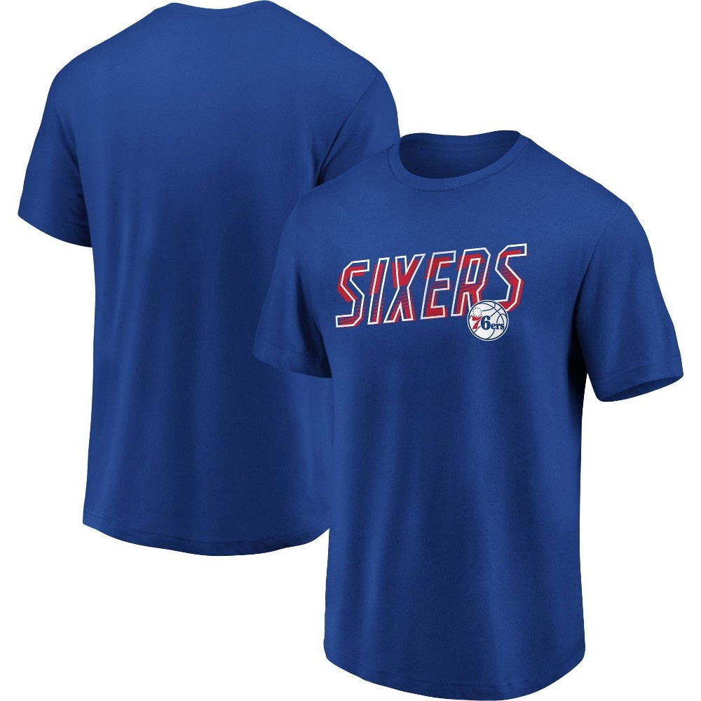 slide 3 of 3, NBA Philadelphia 76ers Men's Bi-blend Short Sleeve T-Shirt - XL, 1 ct