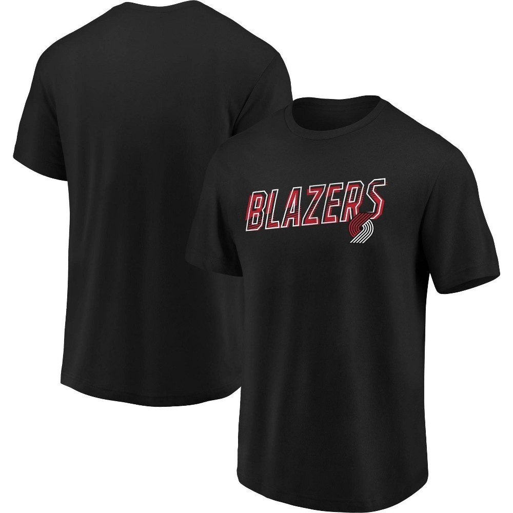 slide 3 of 3, NBA Portland Trail Blazers Men's Bi-blend Short Sleeve T-Shirt - XL, 1 ct