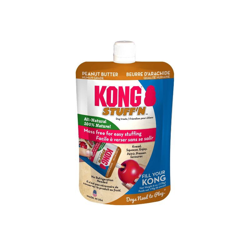 slide 1 of 3, KONG Stuff'n All-Natural Peanut Butter for Dogs - 6oz, 6 oz