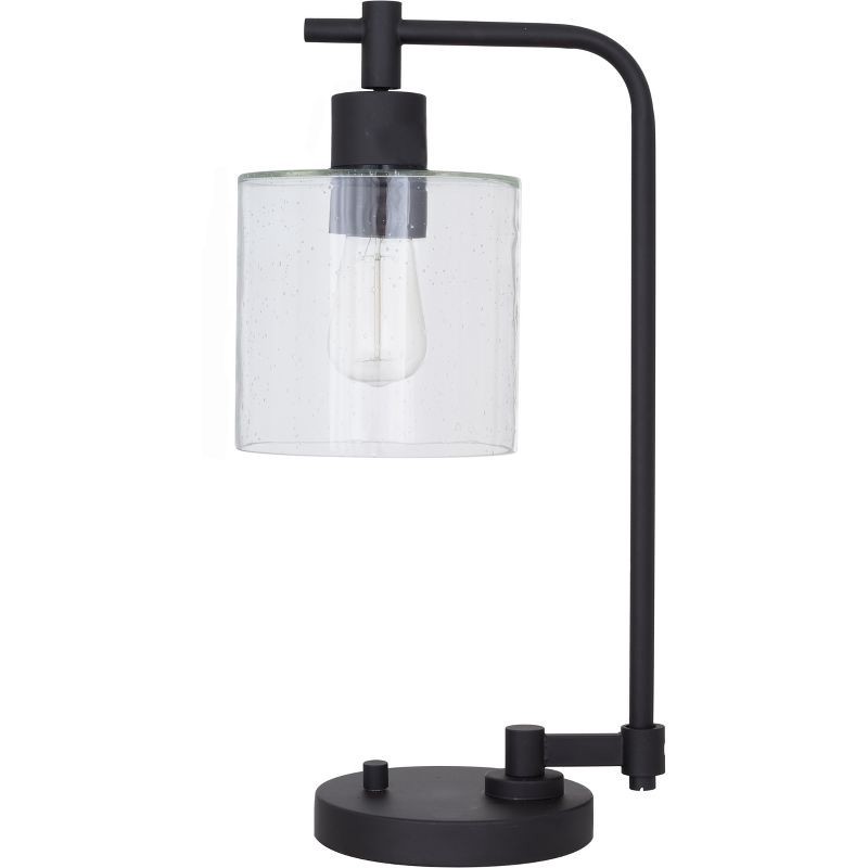 slide 1 of 3, Hudson Table Lamp Antique Black - Threshold™: Oil Rubbed Finish, No Assembly, Modern Cylinder Shade, 1 ct