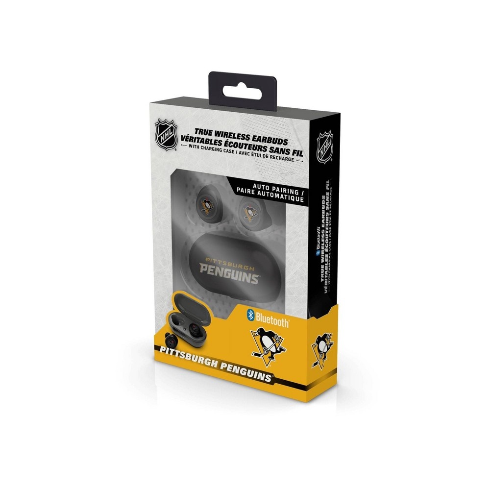 slide 2 of 3, NHL Pittsburgh Penguins True Wireless Earbuds, 1 ct