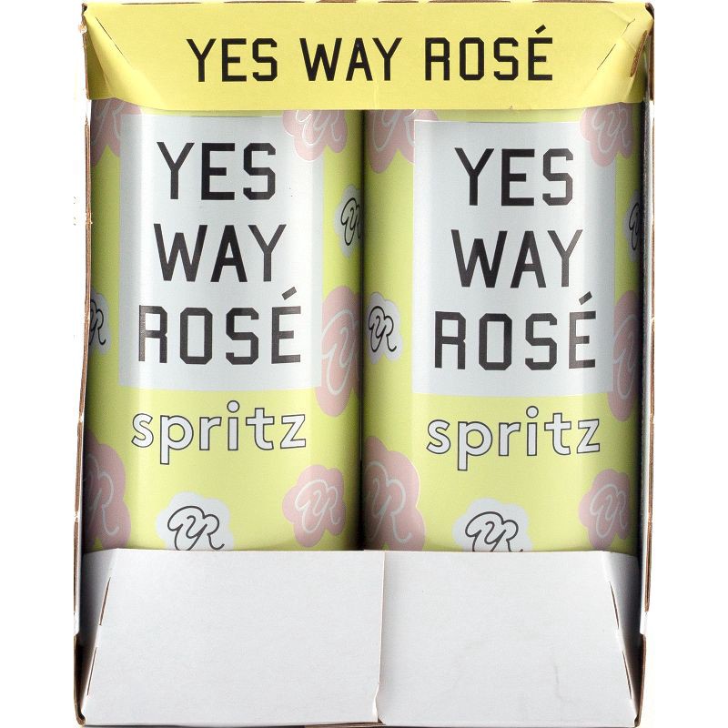 slide 4 of 8, Yes Way Rosé Pink Lemonade Wine Spritz - 4pk/250ml Cans, 4 ct; 250 ml