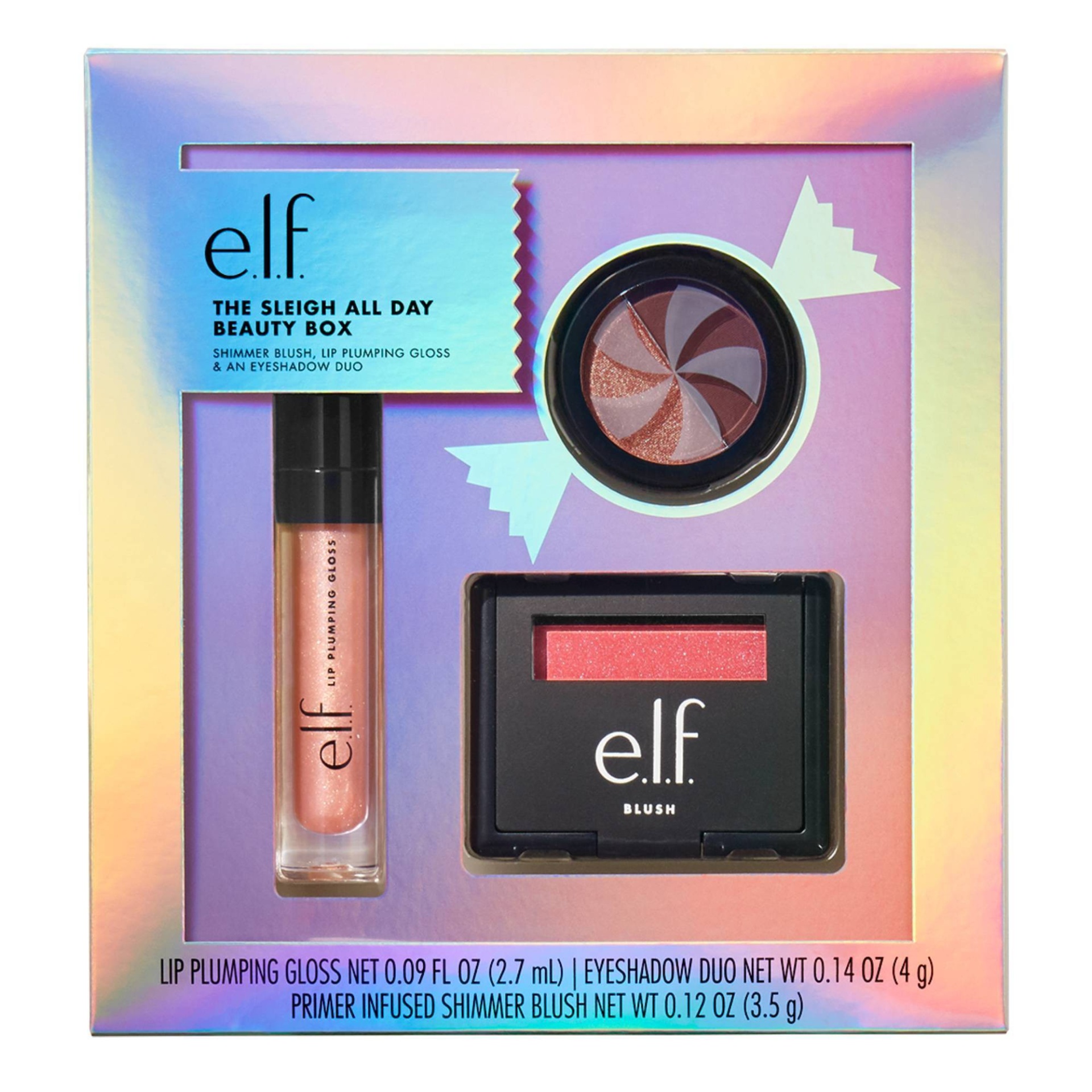 slide 1 of 3, e.l.f. Holiday The Sleigh All Day Beauty Box, 1 ct