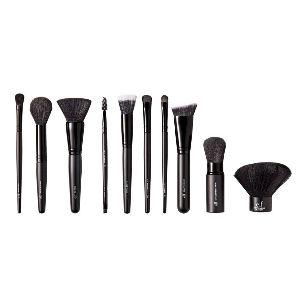 slide 2 of 3, e.l.f. Holiday Gorgeous Goodies Brush Set, 10 ct