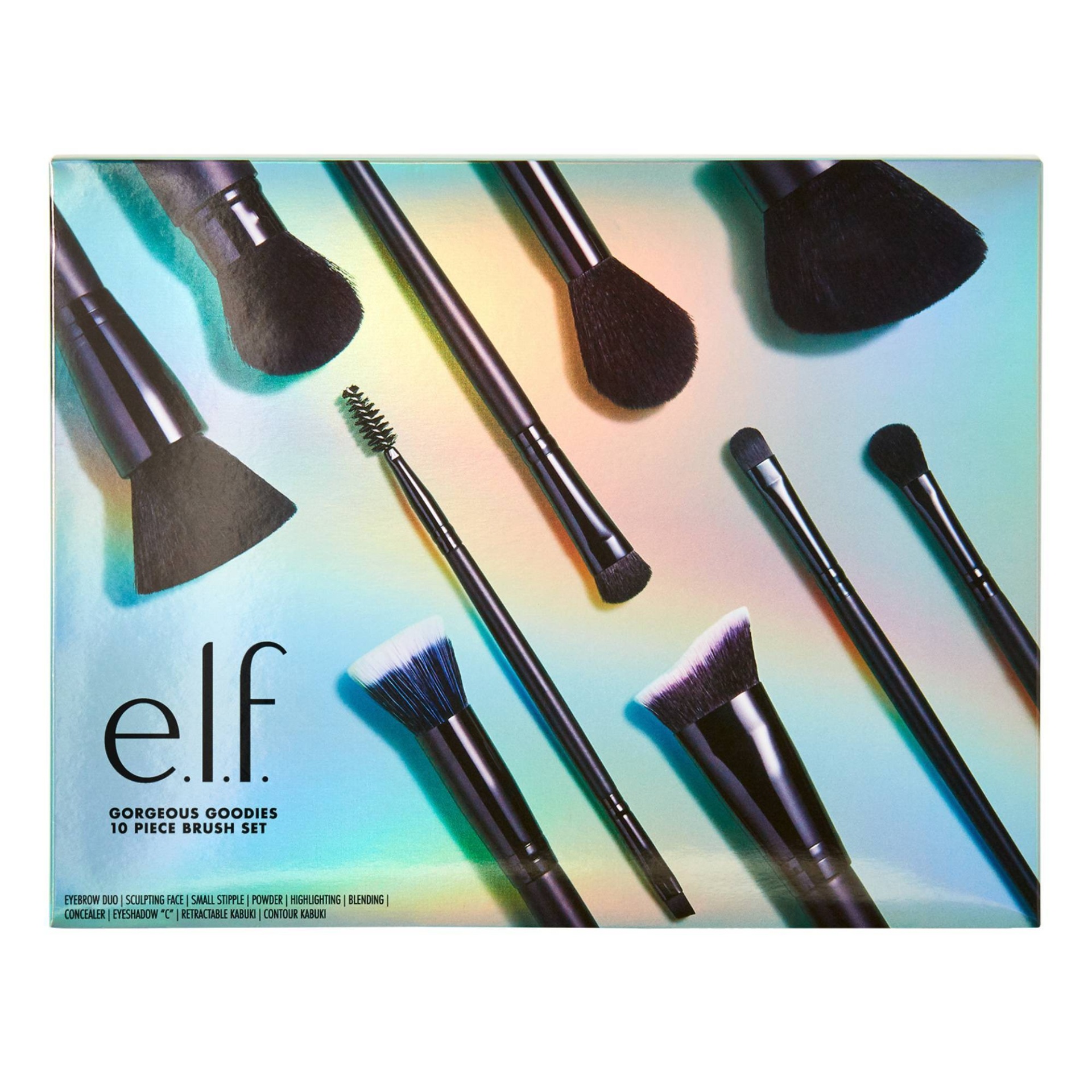slide 1 of 3, e.l.f. Holiday Gorgeous Goodies Brush Set, 10 ct