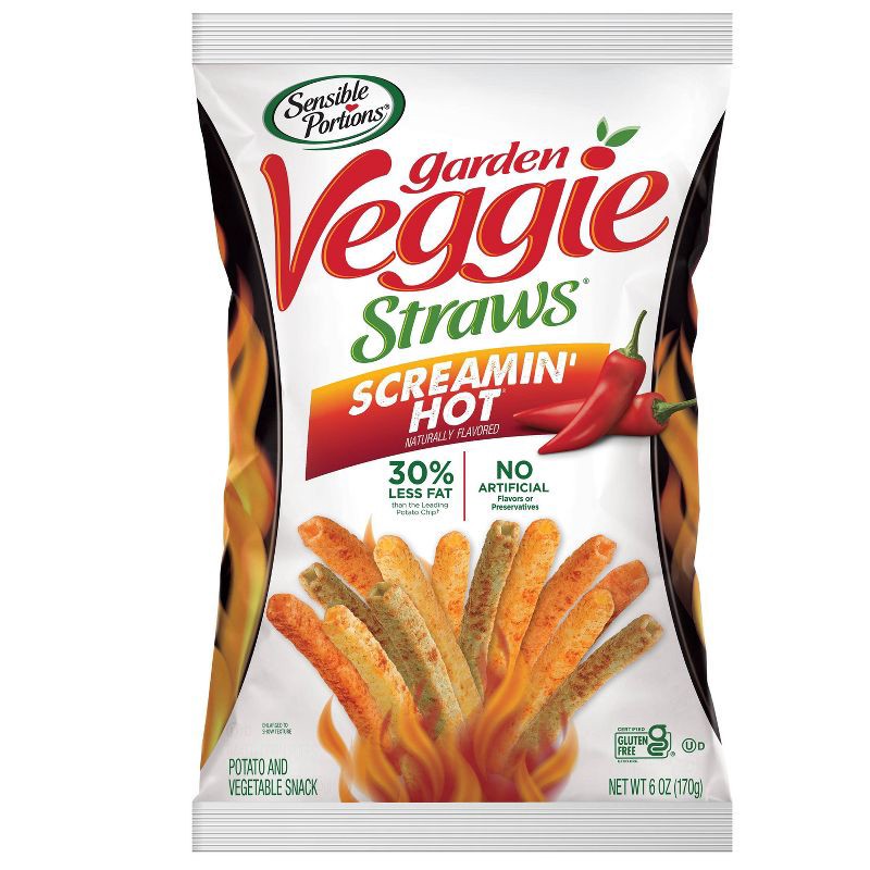 slide 1 of 7, Sensible Portions Screamin Hot Veggie Straws - 6oz, 6 oz