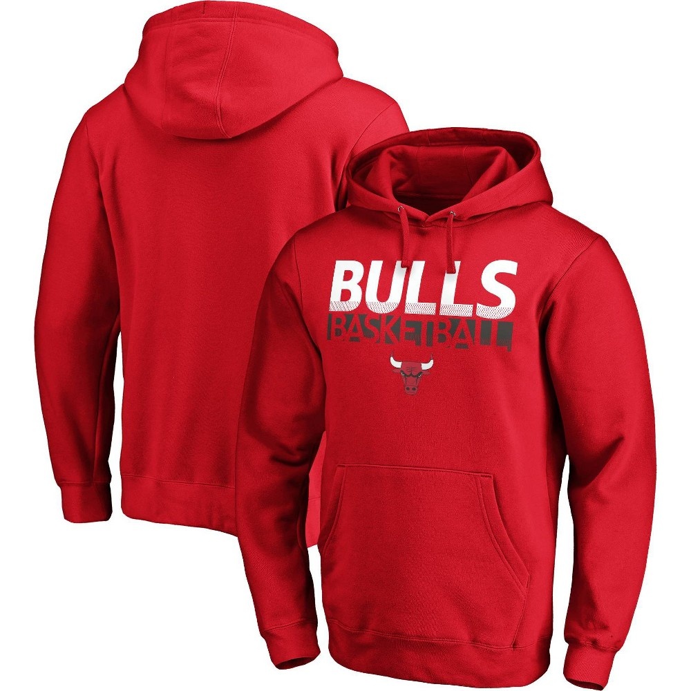 slide 3 of 3, NBA Chicago Bulls Men's Fleece Hoodie - XL, 1 ct