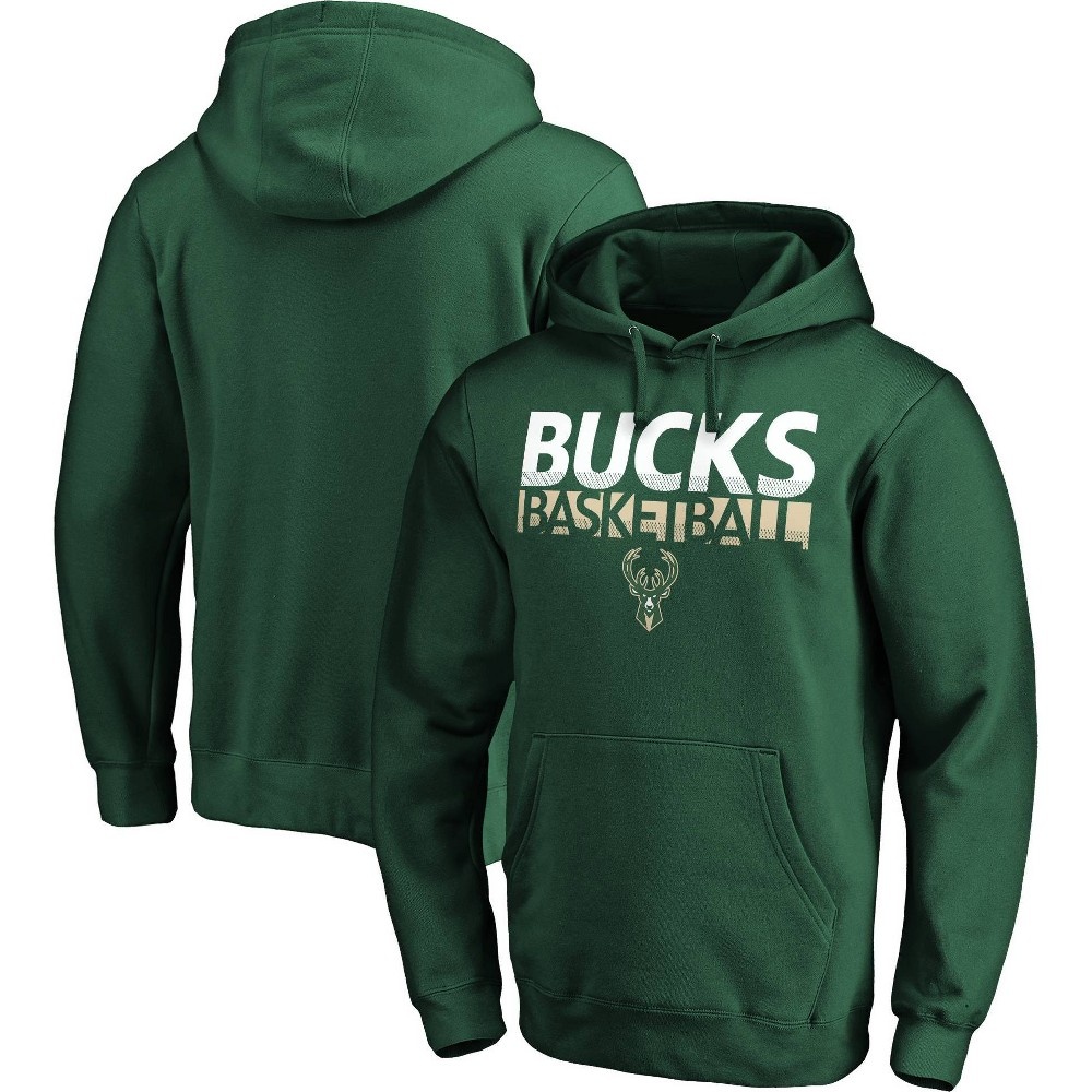 slide 3 of 3, NBA Milwaukee Bucks Men's Fleece Hoodie - XL, 1 ct