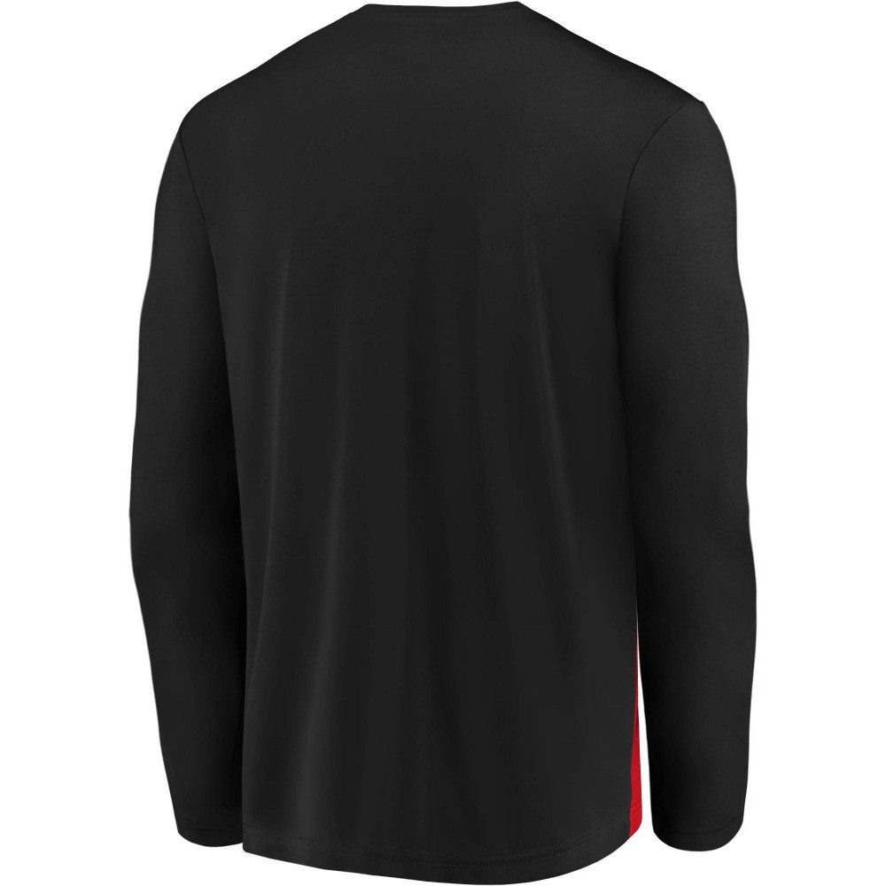 slide 2 of 3, NBA Portland Trail Blazers Men's Synthetic Long Sleeve T-Shirt - XL, 1 ct