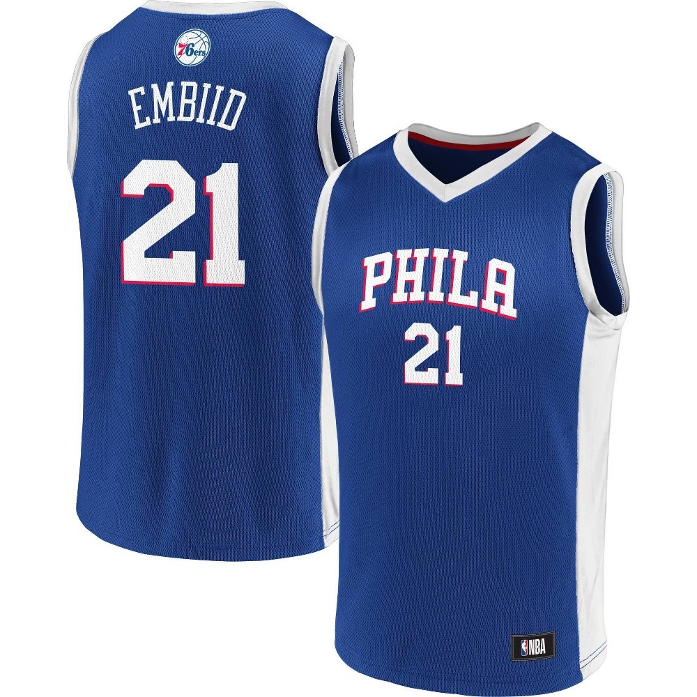 slide 3 of 3, NBA Philadelphia 76ers Boys' Jersey - XL, 1 ct