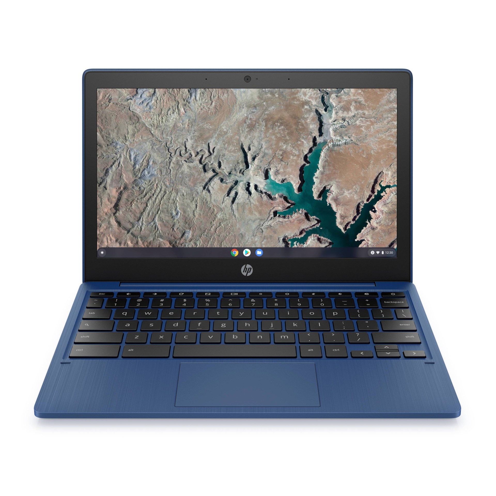slide 1 of 8, HP Inc. HP 11.6" Touchscreen Chromebook Laptop with Chrome OS - MediaTek Processor - 4GB RAM Memory - 32GB Flash Storage - Indigo Blue (11a-na0036nr), 1 ct