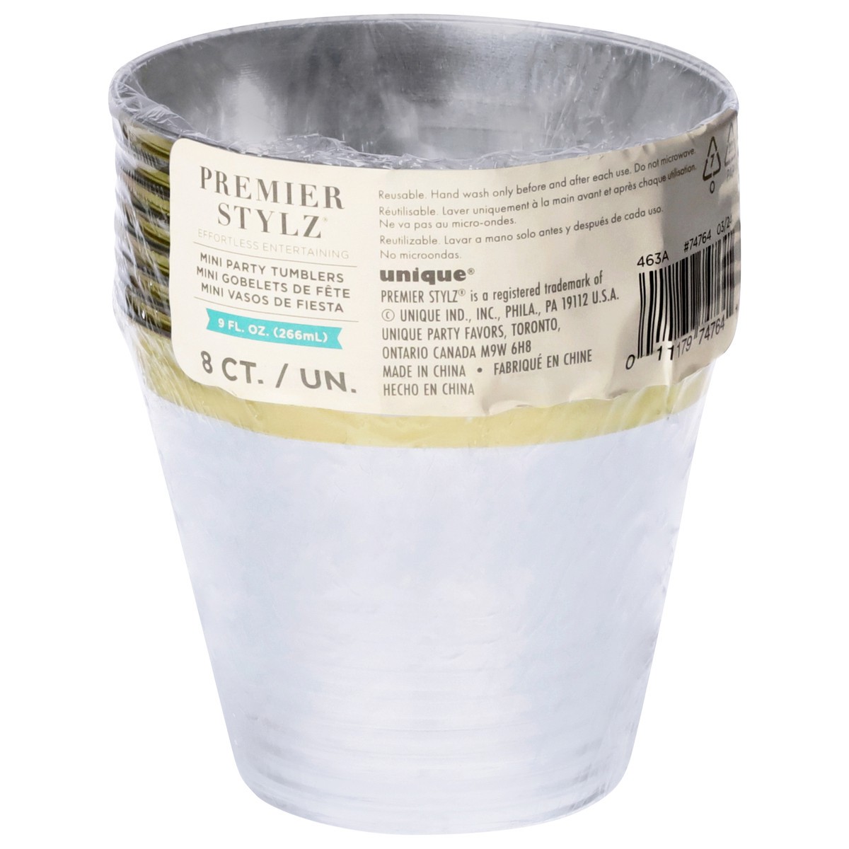 slide 3 of 4, Unique Plastic Tumbler 9 Ounces, 1 oz