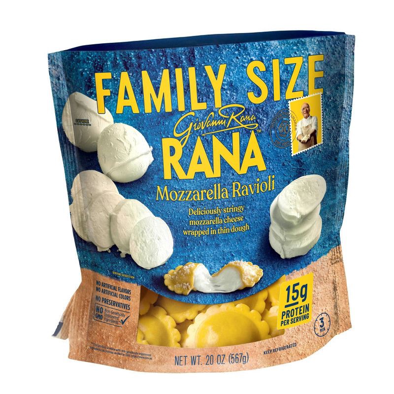 slide 3 of 8, Rana Mozzarella Cheese Ravioli - 20oz, 20 oz