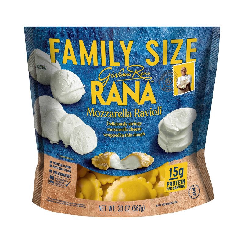 slide 1 of 8, Rana Mozzarella Cheese Ravioli - 20oz, 20 oz