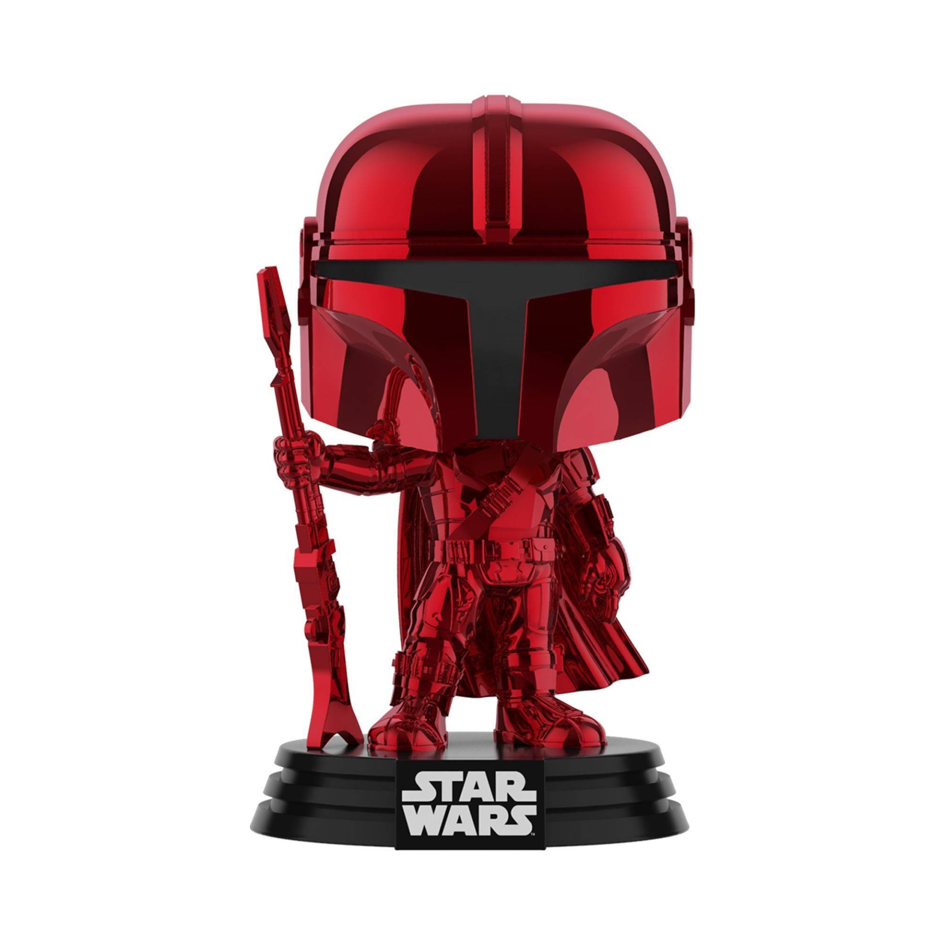 red metallic mandalorian funko pop