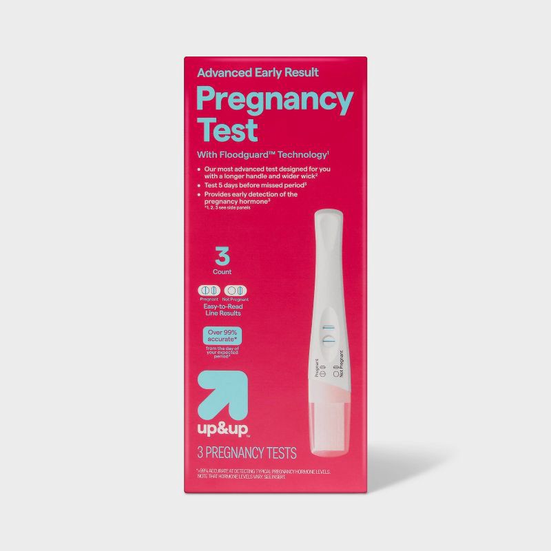 slide 1 of 4, Advanced Early Result Pregnancy Test - 3ct - up&up™, 3 ct
