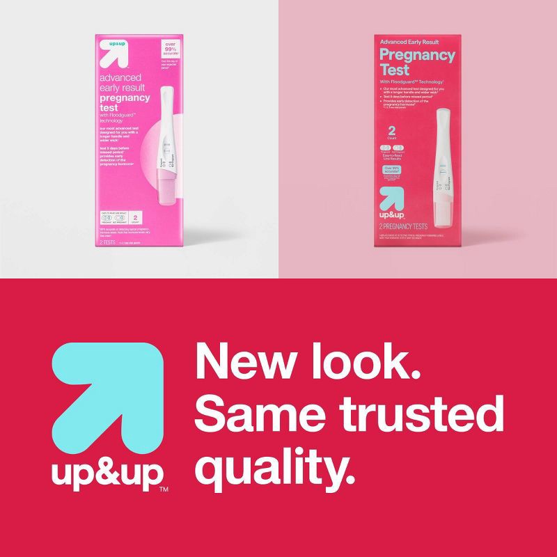 slide 5 of 5, Advanced Early Result Pregnancy Test - 2ct - up&up™, 2 ct