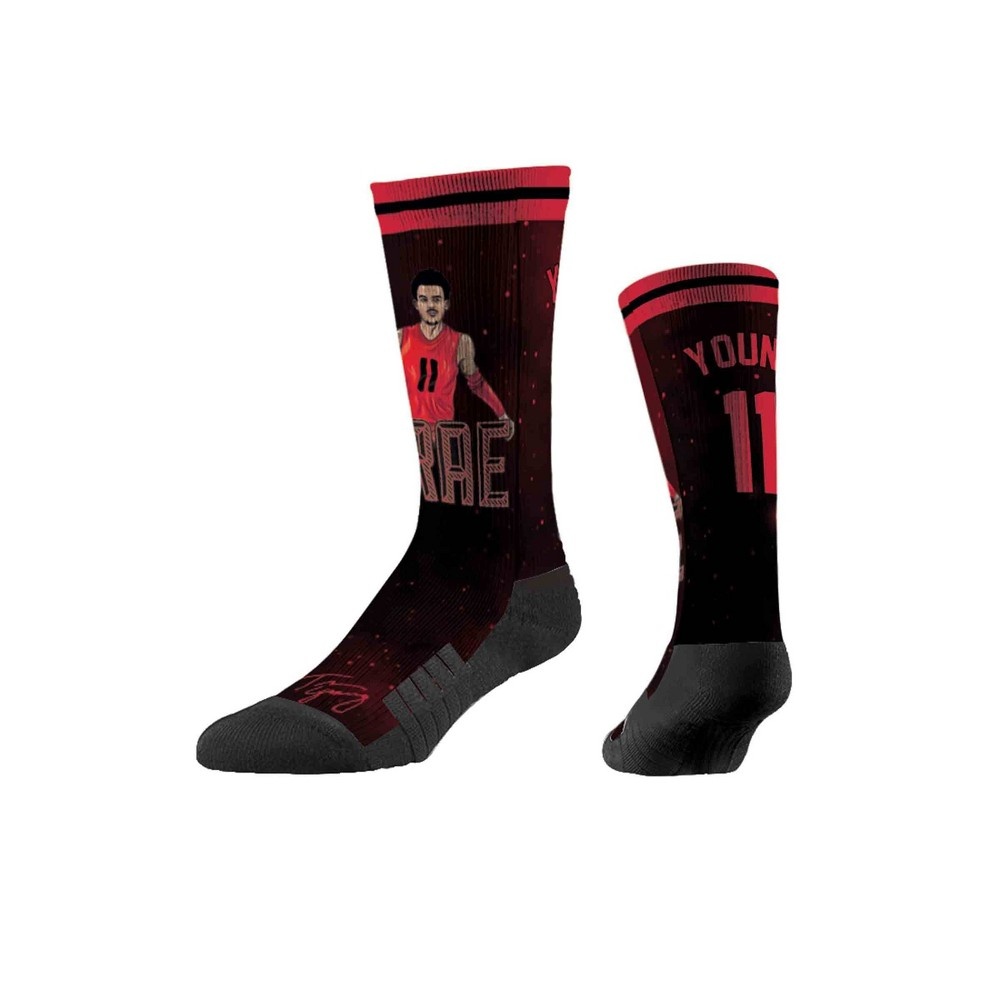 slide 2 of 2, NBA Atlanta Hawks Trae Young Galaxy Socks, 1 ct