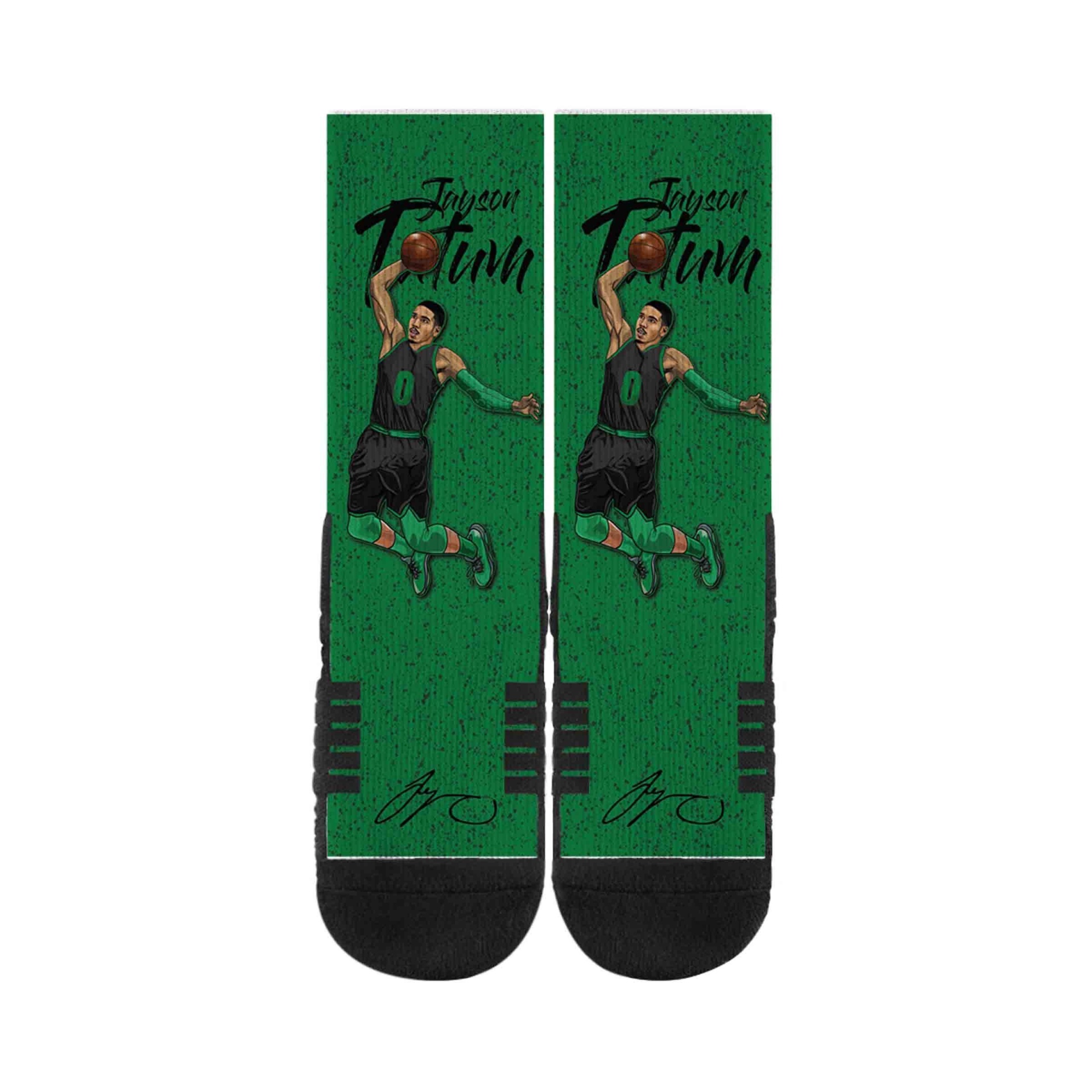 slide 1 of 2, NBA Boston Celtics Jason Tatum Galaxy Socks, 1 ct