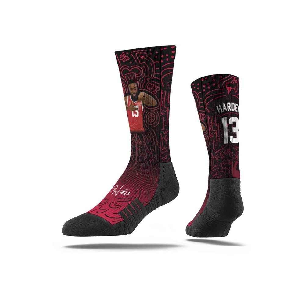 slide 2 of 2, NBA Houston Rockets James Harden Galaxy Socks, 1 ct