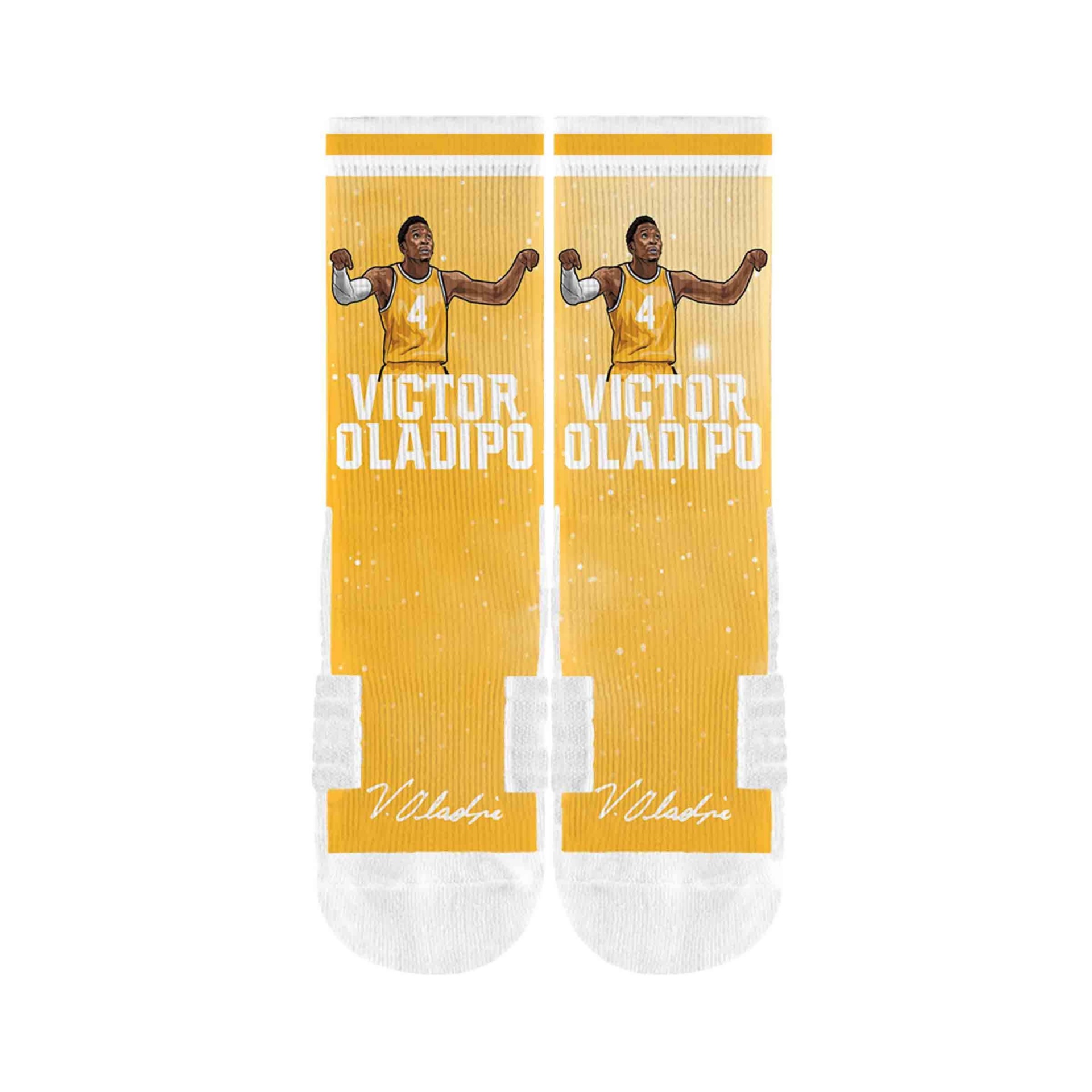 slide 1 of 2, NBA Indiana Pacers Victor Oladipo Galaxy Socks, 1 ct