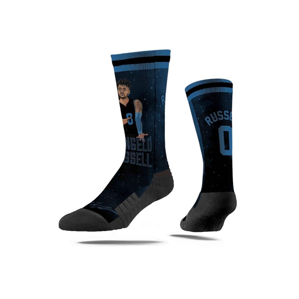 slide 2 of 2, NBA Minnesota Timberwolves D'Angelo Russell Galaxy Socks, 1 ct