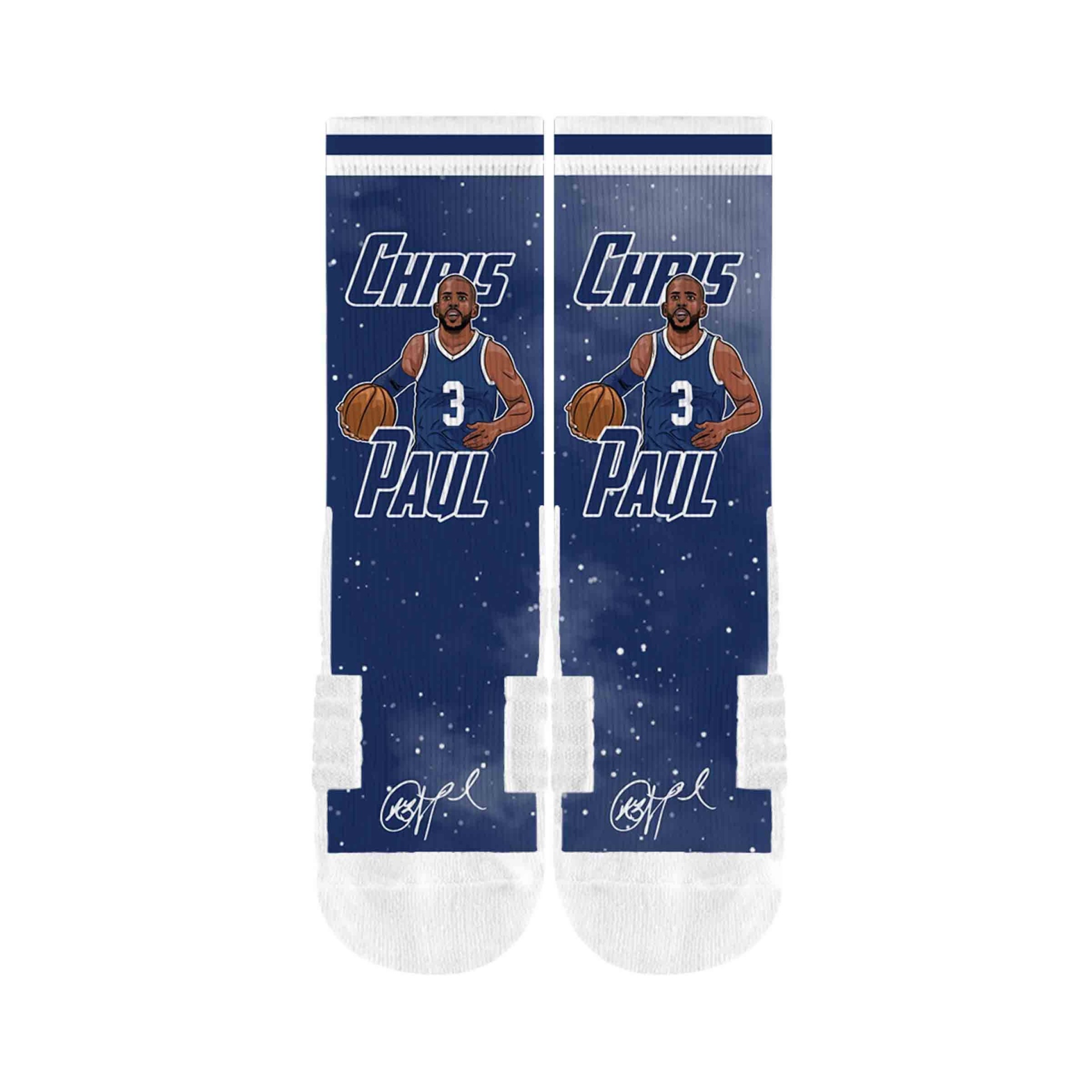 slide 1 of 2, NBA Oklahoma City Thunder Chris Paul Galaxy Socks, 1 ct